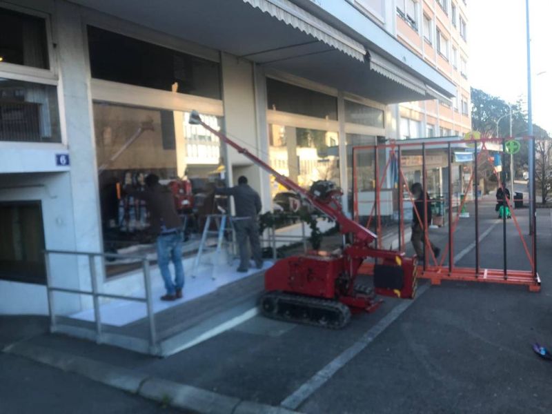 Remplacement et levage d'un verre