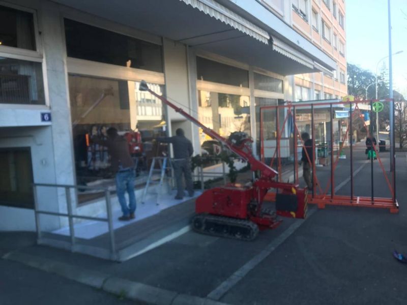 Remplacement et levage d'un verre